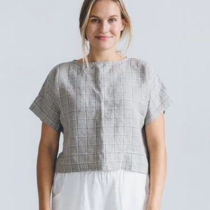 Linenfox Custom V-Neck Kimono Mona Top S/M